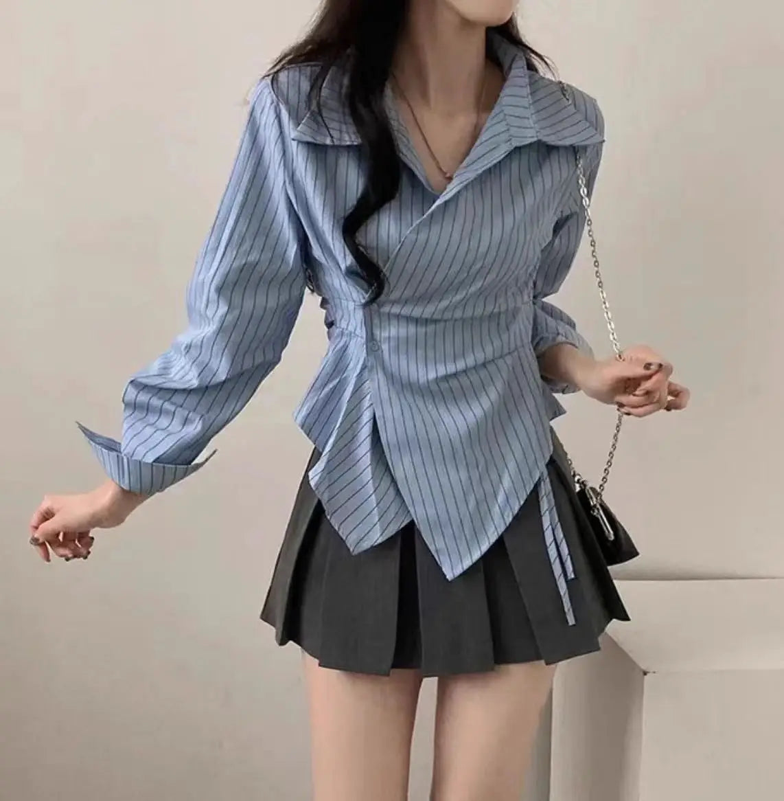 Camisa de Rayas Clásica Amelia