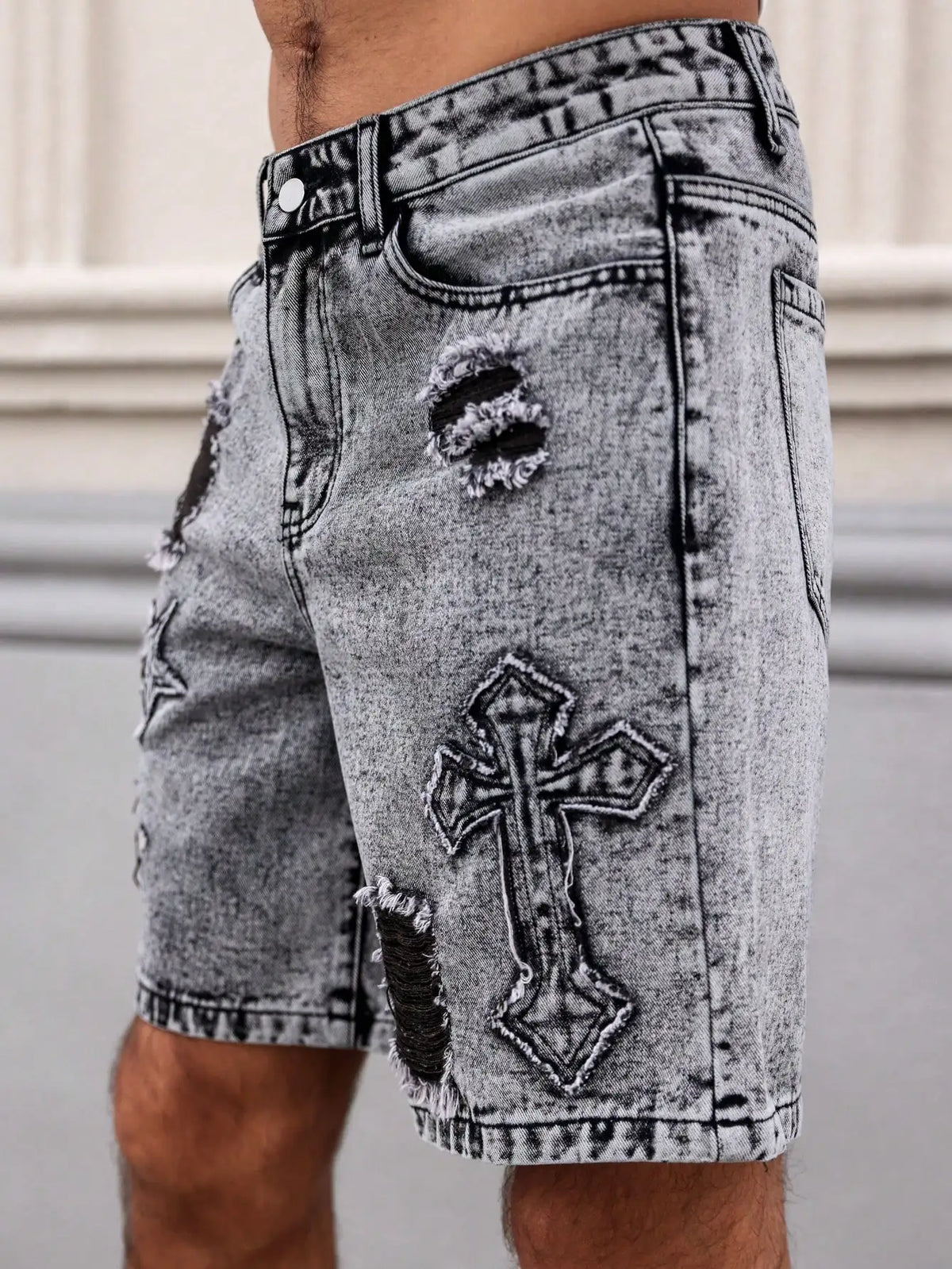 Pantalones Cortos Vaqueros Wyatt Lavado Oscuro