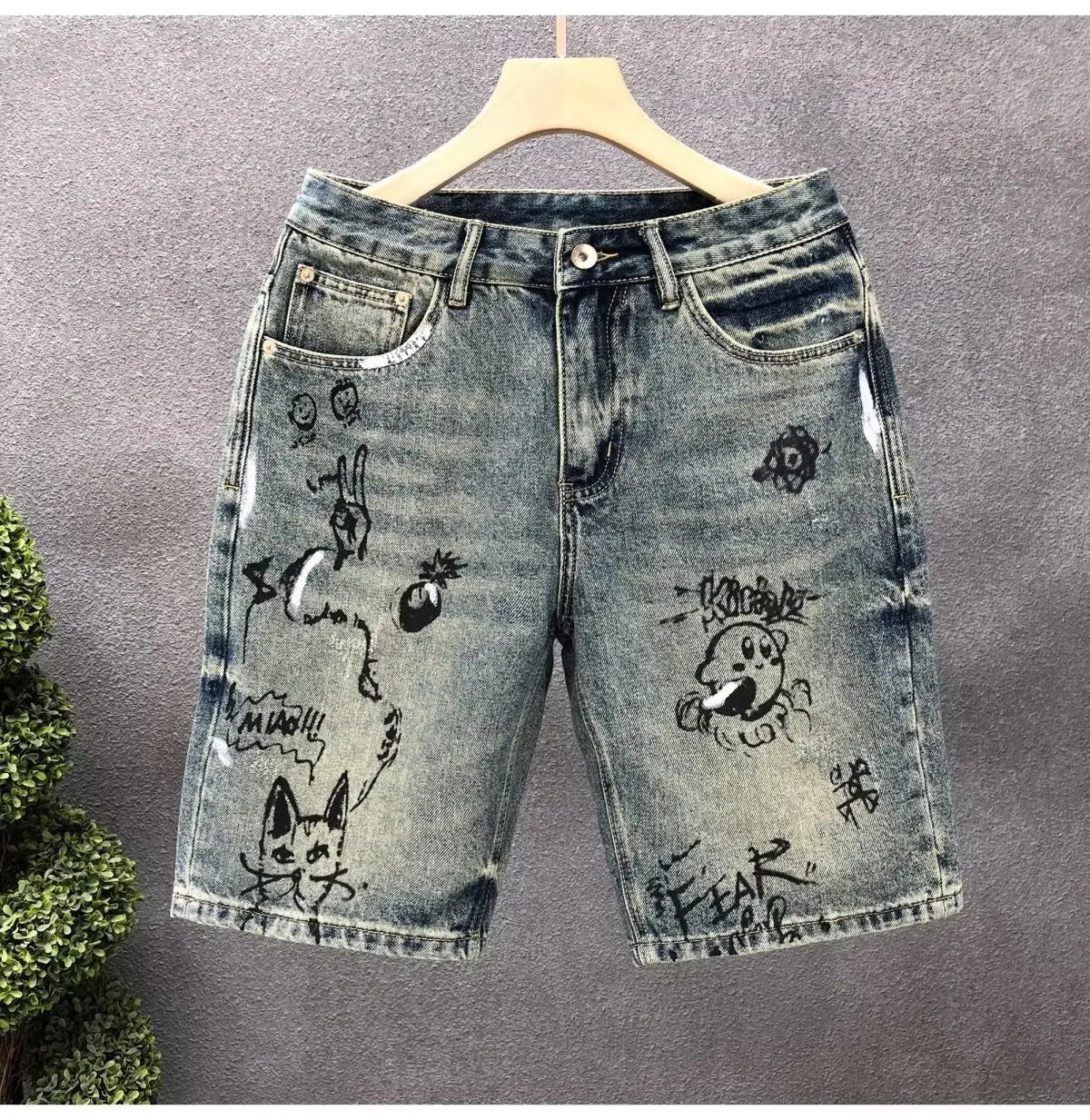 Pantalones Cortos Vaqueros Rogue Cartoon