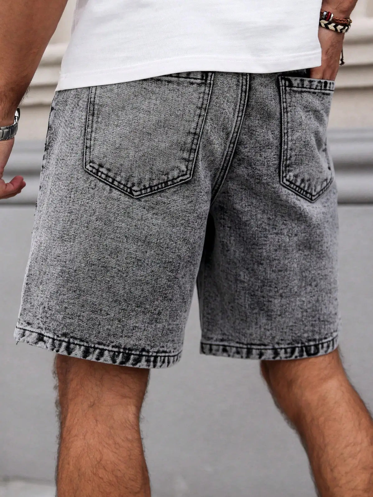 Pantalones Cortos Vaqueros Wyatt Lavado Oscuro