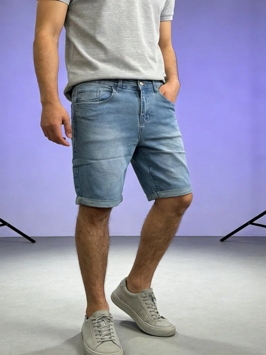 Pantalones Cortos Vaqueros Slim Luca