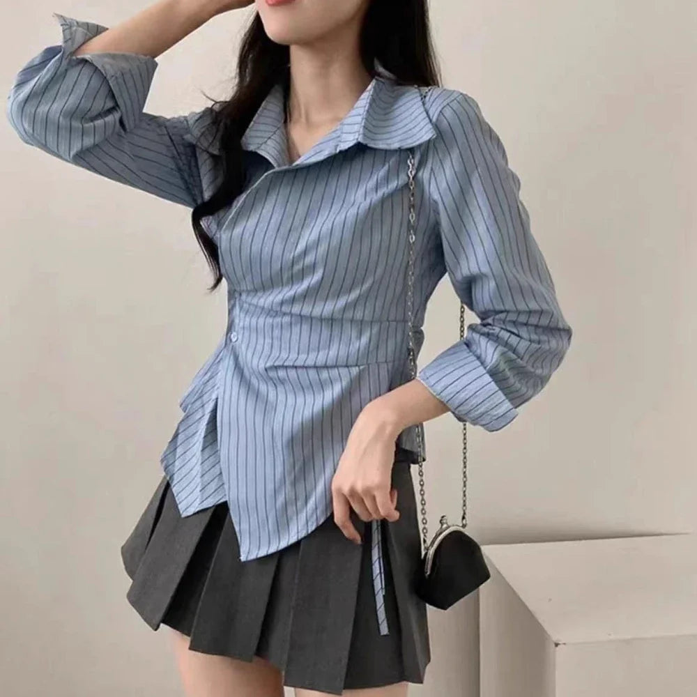 Camisa de Rayas Clásica Amelia